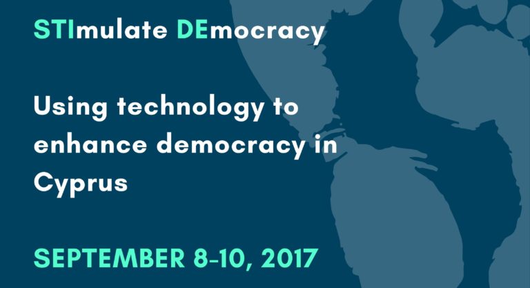 REGISTER FOR ” STIMULATE DEMOCRACY: USING TECHNOLOGY TO ENHANCE DEMOCRACY IN CYPRUS  (STIDE)