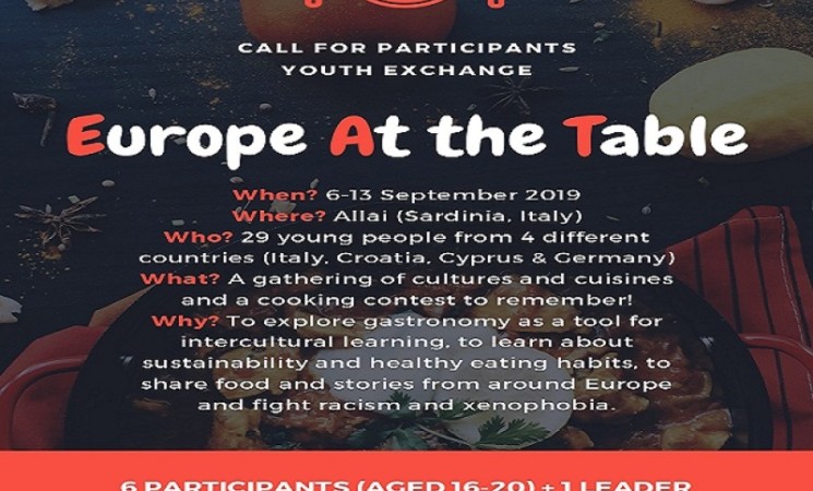 EAT - Europe At the Table Y/E in Allai, Sardinia, Italy |6-13 September 2019