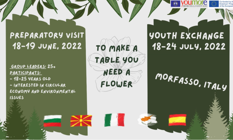 To make a table you need a flower, Youth Exchange