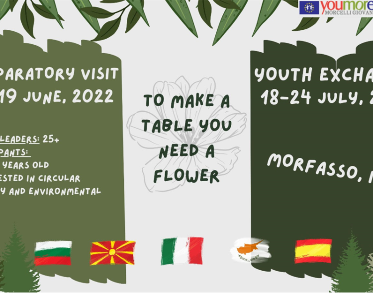 To make a table you need a flower, Youth Exchange